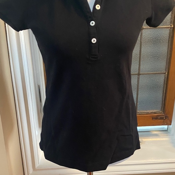 H&M Black Button Down Polo Shirt - Picture 4 of 8